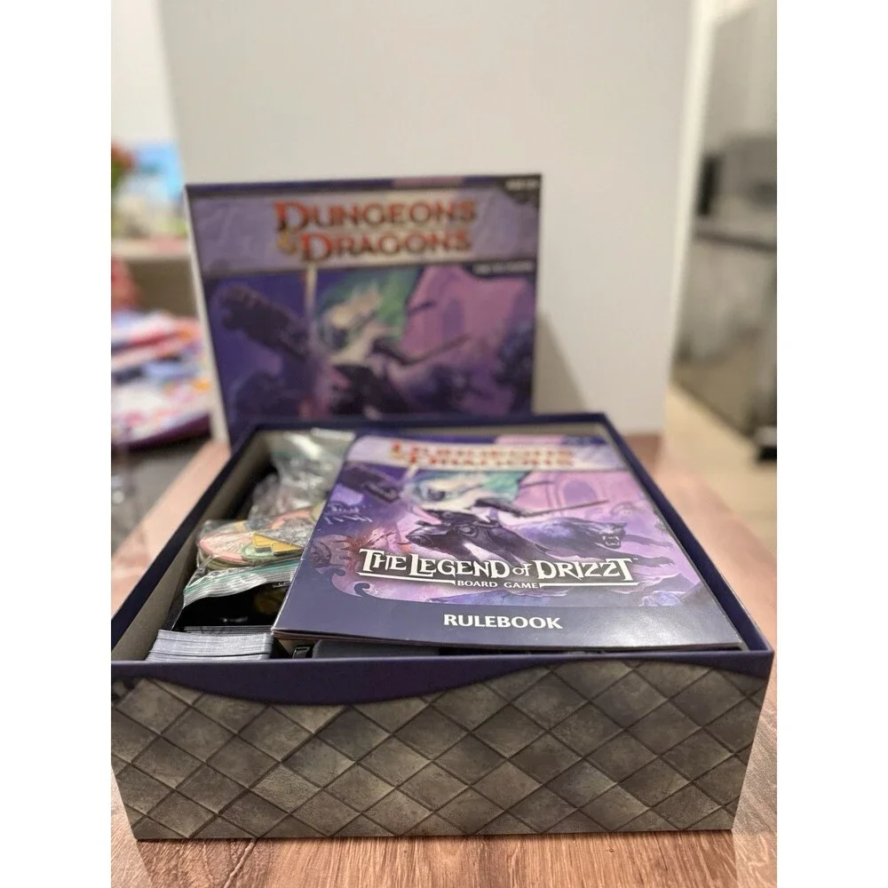 Dungeons & Dragons The Legend of Drizzt Fantasy Board Game, 1-5P, Ages 12+